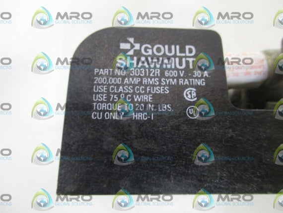 GOULD 30312R FUSE BLOCK *USED*