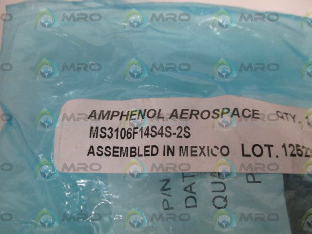 AMPHENOL MS3106F14S4S-2S CIRCULAR CONNECTOR * NEW IN FACTORY BAG *