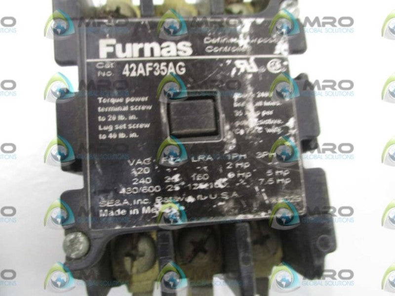 FURNAS 42AF35AG CONTACTOR *USED*