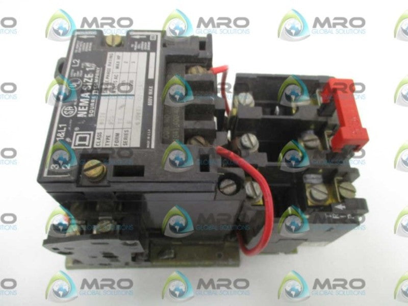 SQUARE D 8536-SCG1 STARTER *USED*