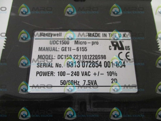 HONEYWELL DC150 221101220S98 TEMPERATURE CONTROLLER *NEW NO BOX*