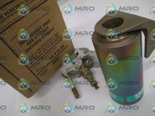 S&C ELECTRIC CO. 3097  SML-20 FUSE UNIT END FITTINGS INCLUDING SILENCER *NEW IN BOX*