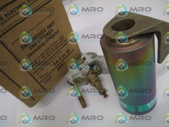 S&C ELECTRIC CO. 3097  SML-20 FUSE UNIT END FITTINGS INCLUDING SILENCER *NEW IN BOX*