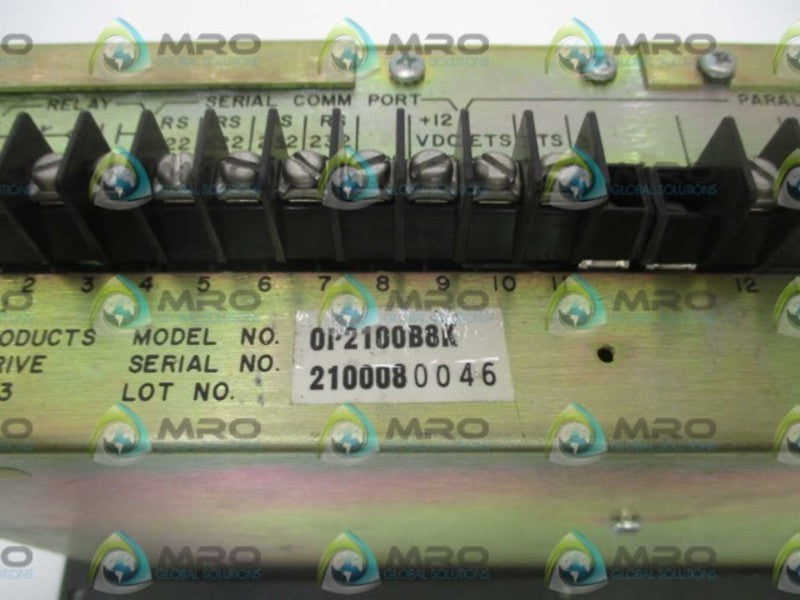 TOTAL CONTROL 0P2100B8K SMART DISPLAY *USED*
