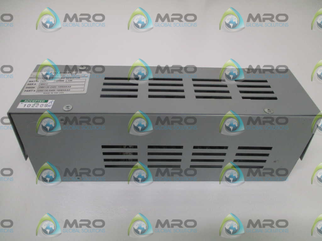 POST GLOVER DB0130-0400-100E0AA0 RESISTOR 400W 130OHMS *NEW NO BOX*