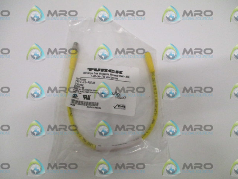 TURCK PKG3-0.3-PSG3M MOLDED CORDSET * NEW IN FACTORY BAG *