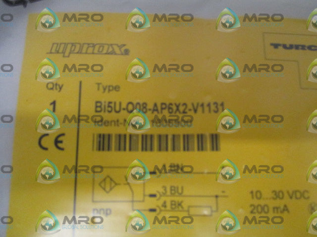 TURCK Bi5U-Q08-AP6X2-V1131 RECTANGULAR SENSOR *NEW IN FACTORY BAG*