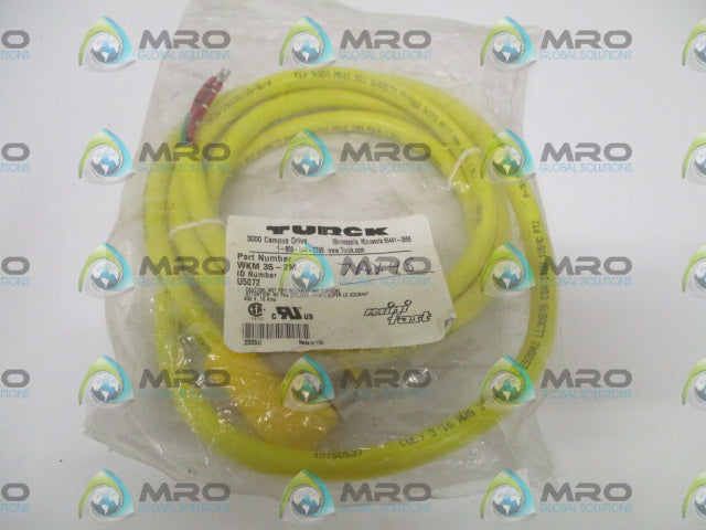 TURCK WKM35-2M MOLDED CORDSET *NEW IN FACTORY BAG*