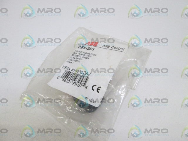 ABB DOUBLE PUSHBUTTON  1SFA 616000-DAJ / CBK-2P1 * NEW IN BAG *