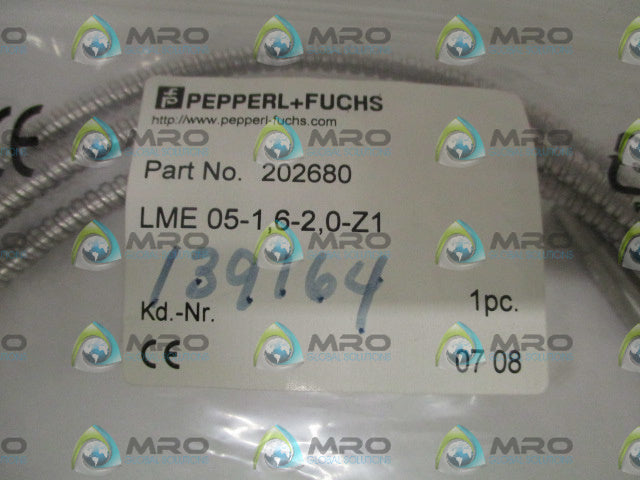 PEPPERL+FUCHS LME 05-1,6-2,0-Z1 FIBER OPTIC CABLE *NEW IN FACTORY BAG*