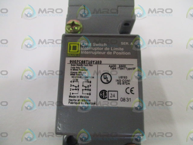 SQUARE D 9007C68T10Y203 SER. A LIMIT SWITCH *NEW NO BOX *