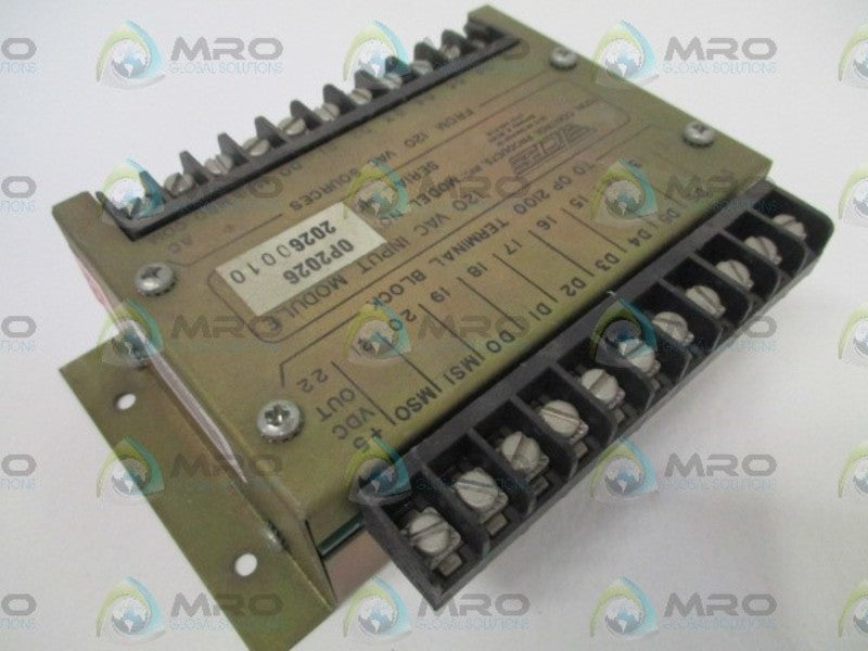 TOTAL CONTROL PRODUCTS, INC. 0P2026 INPUT MODULE *USED*