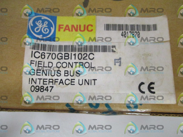 GE FANUC IC670GBI102C  INTERFACE MODULE *FACTORY SEALED*