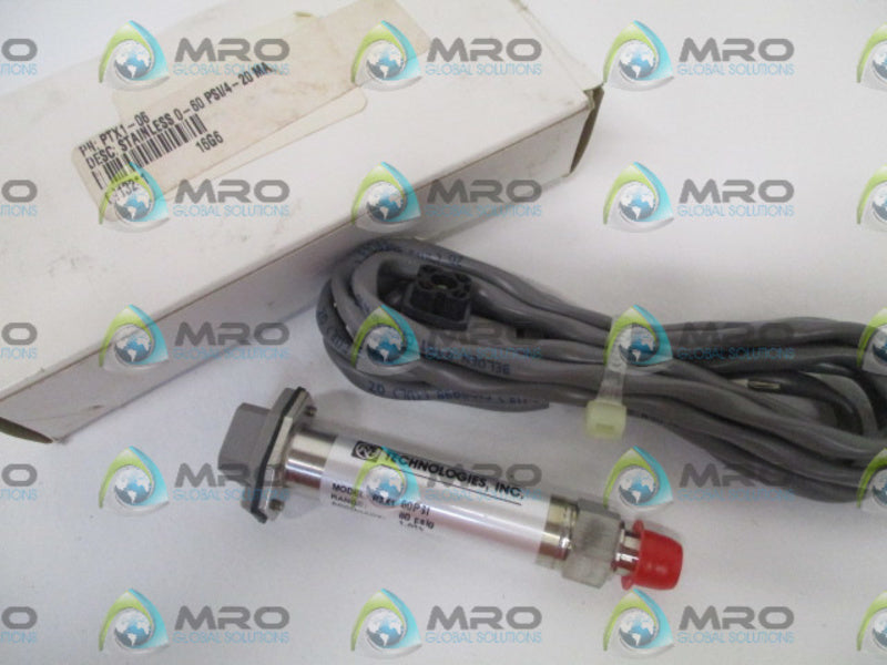 TECHNOLOGIES INC. PTX1-06 PRESSURE TRANSMITTER 60PSIG *NEW IN BOX*
