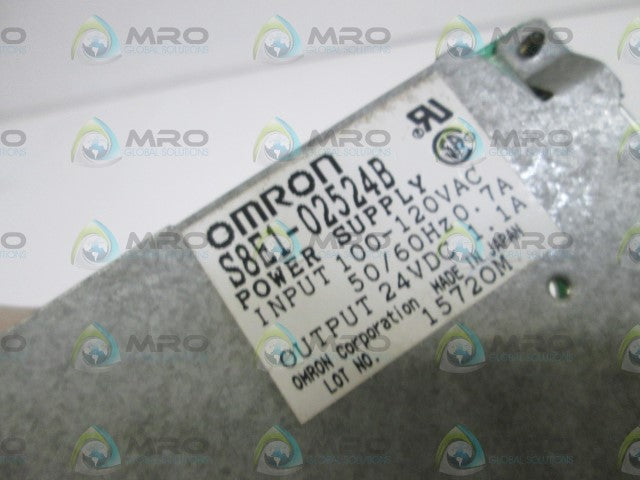 OMRON POWER SUPPLY S8E1-02524B *USED*