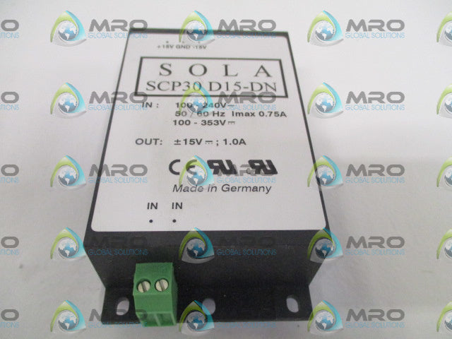 SOLA SCP30D15-DN POWER SUPPLY *NEW IN BOX*