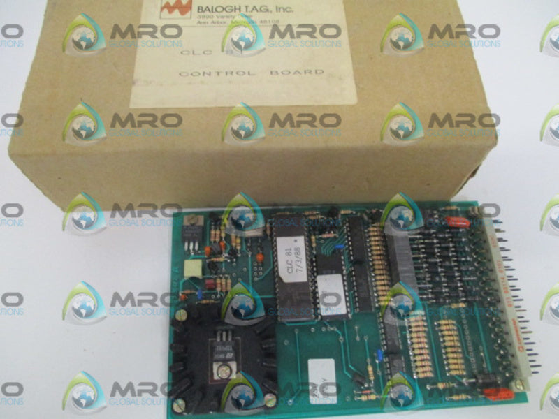 BALOGH CLC81 CONTROL BOARD *NEW IN BOX *