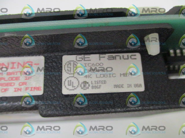 GE FANUC IC600CM544K LOGIC MEMORY MODULE *NEW NO BOX*