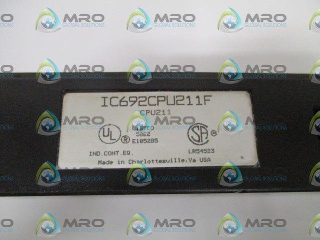 GE FANUC IC692CPU211F PROGRAMMABLE CONTROLLER *USED*