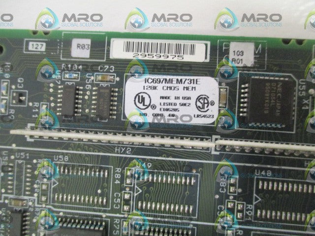 GE FANUC IC697MEM731E MEMORY BOARD *NEW NO BOX*