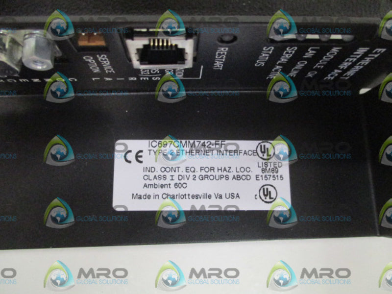 GE FANUC IC697CMM742-FF INTERFACE MODULE *NEW NO BOX*
