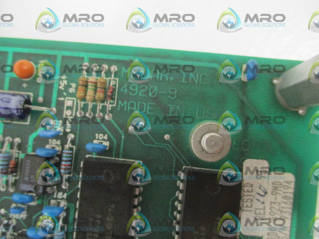 MEDAR, INC. 4920-9 CIRCUIT BOARD *USED*