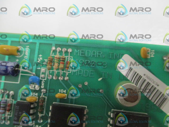 MEDAR, INC. 4920-9 CIRCUIT BOARD (REPAIRED) *USED*