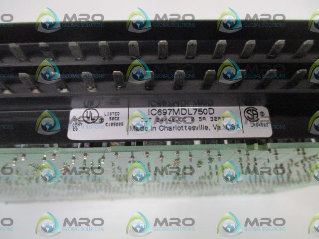 GE FANUC IC697MDL750D OUTPUT MODULE (AS PICTURED-REPAIRED) *USED*