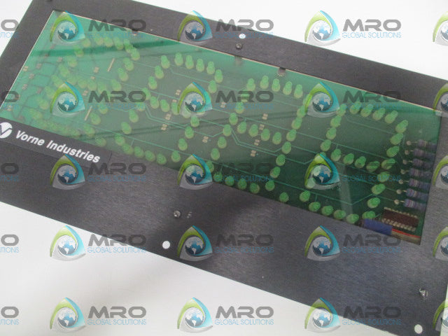 VORNE INDUSTRIES 77/232-485/485-4GRN PANEL DISPLAY (AS PICTURED) *USED*