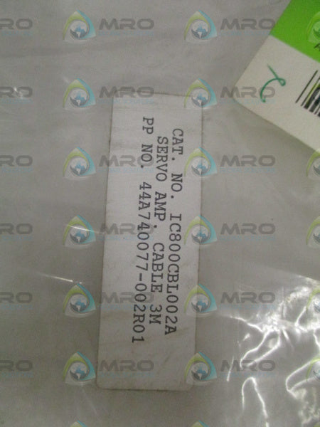 GENERAL ELECTRIC IC800CBL002A CABLE 3M *NEW IN FACTORY BAG*