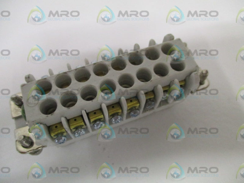 THOMAS & BETTS 18 PIN 10A 380 PLUG INSERT *NEW NO BOX*