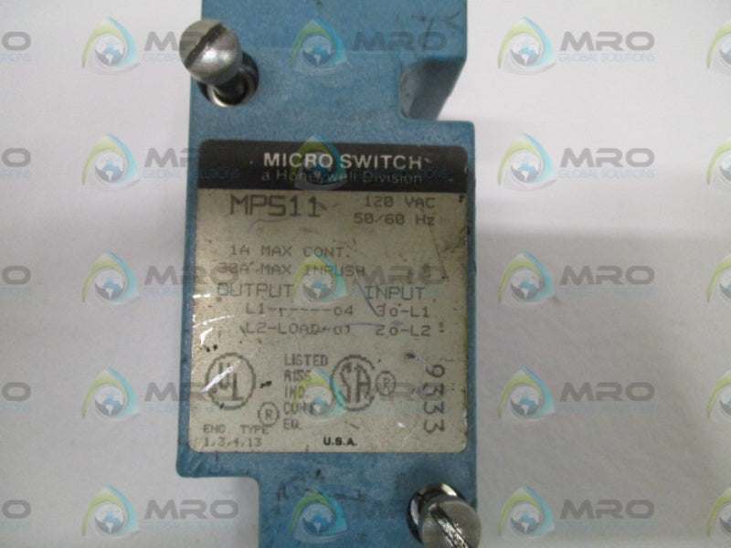MICRO SWITCH MP511 LIMIT SWITCH BASE *USED *