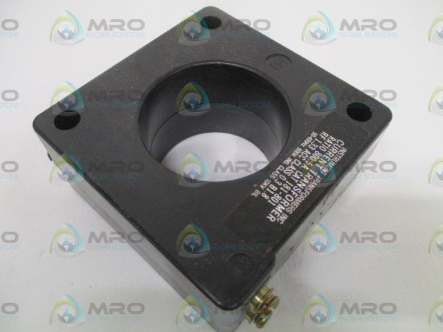 INSTRUMENT TRANSFORMERS 81-801 CURRENT TRANSFORMER RATIO 800:5A *NEW NO BOX*