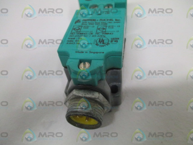 PEPPERL+FUCHS NJ40+W PROXIMITY SENSOR (AS PICTURED) *USED*