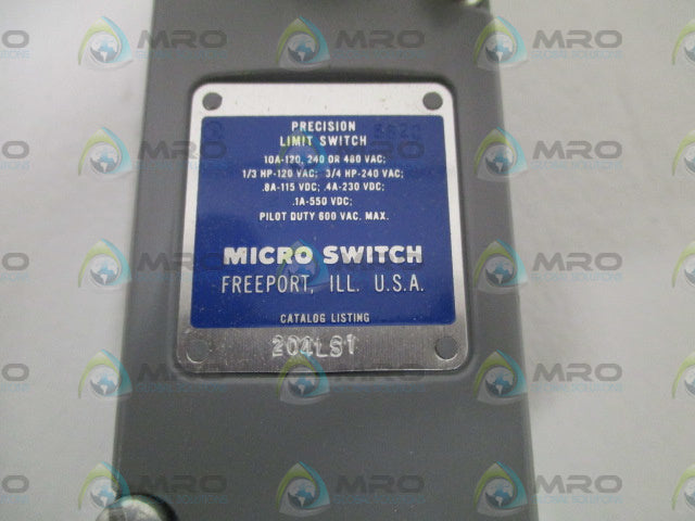 MICROSWITCH 204LS1 LIMIT SWITCH (GRAY) *NEW IN BOX*