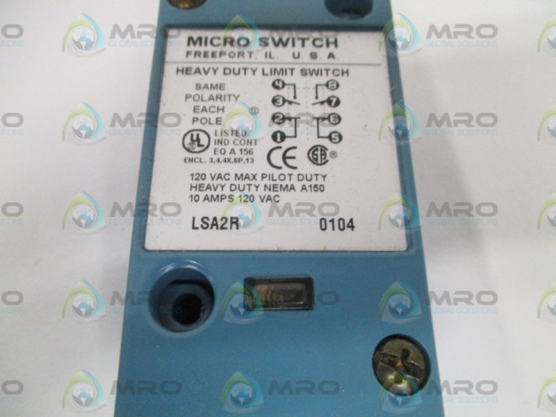 MICROSWITCH LSA2R LIMIT SWITCH (AS PICTURED) *NEW IN BOX*
