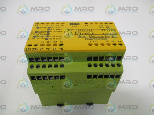 PILZ PU3Z 120-240VAC 3n/o 1n/C 6so SAFETY RELAY *NEW IN BOX*