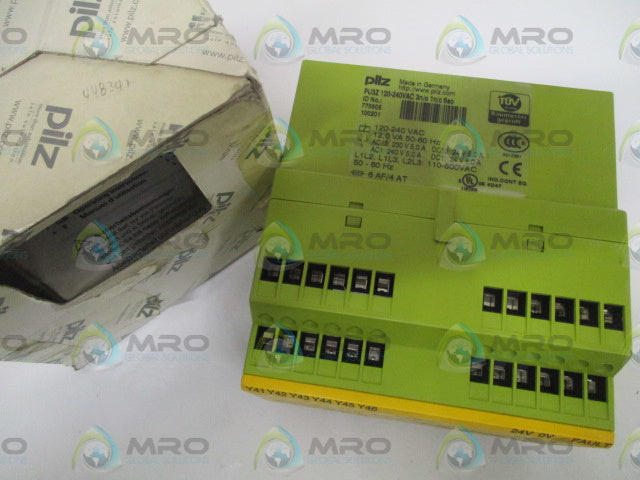 PILZ PU3Z 120-240VAC 3n/o 1n/C 6so SAFETY RELAY *NEW IN BOX*