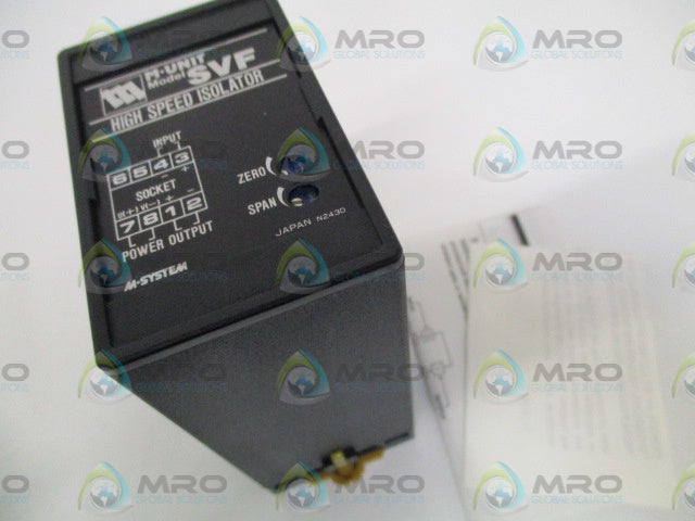 M-SYSTEM SVF-U30-F-X HIGH SPEED ISOLATOR *NEW IN BOX *