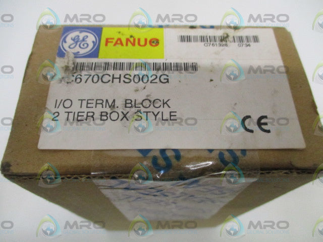 GE FANUC IC670CHS002G I/O TERMINAL BLOCK *FACTORY SEALED*