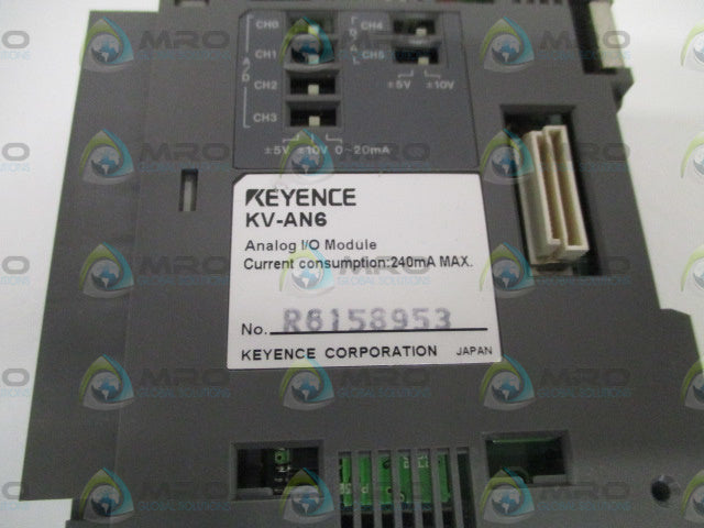 KEYENCE KV-AN6 I/O ANALOG MODULE *USED*