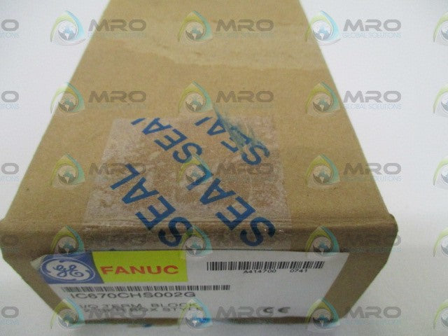 GE FANUC IC670CHS002G I/O TERMINAL BLOCK *NEW IN BOX*