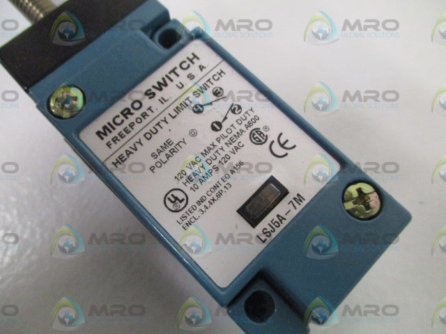 MICROSWITCH LSJ5A-7M LIMIT SWITCH *NEW IN BOX*