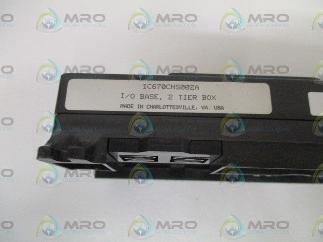 GE FANUC IC670CHS002A I/O BASE 2 TIER BOX *USED*