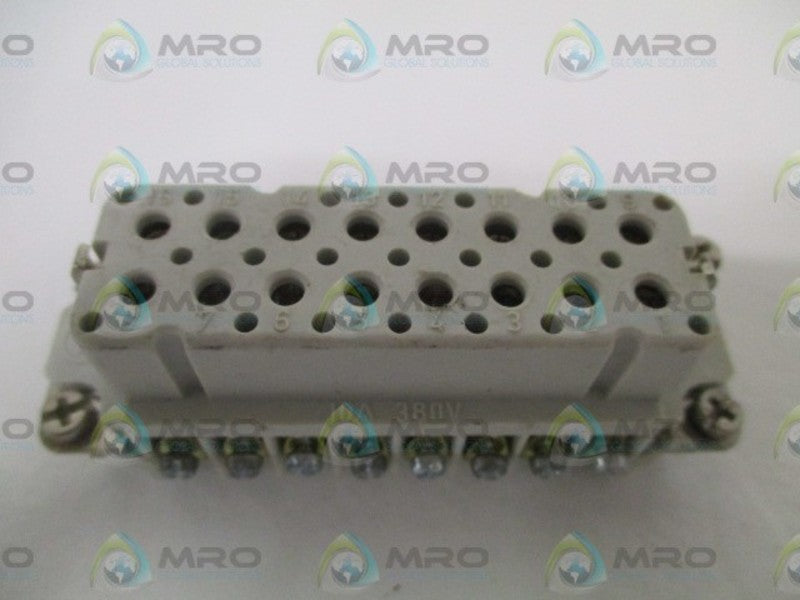 THOMAS & BETTS 16PIN 10A 380V INSERT *NEW NO BOX*