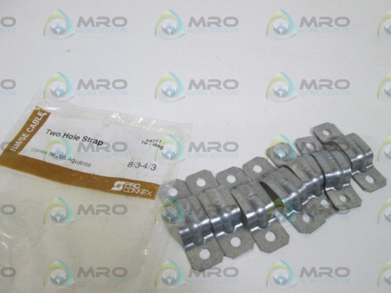 LOT OF 7 S PRO CONNEX TWO HOLE STRAP 8/3-4/3 44711 *NEW IN BAG*