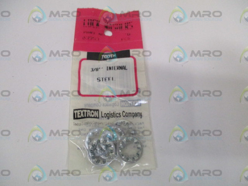 TEXTRON 03953 LOCK WASHERS 3/8" PACKAGE OF 8 *NEW IN FACTORY BAG*