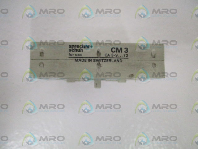 SPRECHER+SCHUH CM3 MECHANICAL INTERLOCK *USED*