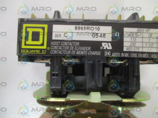 SQUARE D 8965RO10 SER. C CONTACTOR W/O COIL *NEW NO BOX*