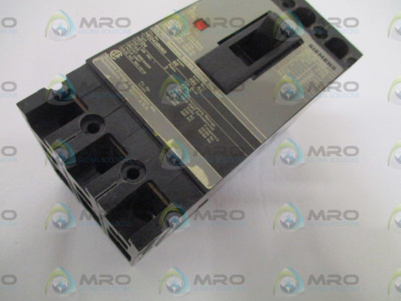 SIEMENS HED43B060 CIRCUIT BREAKER 60A *USED*
